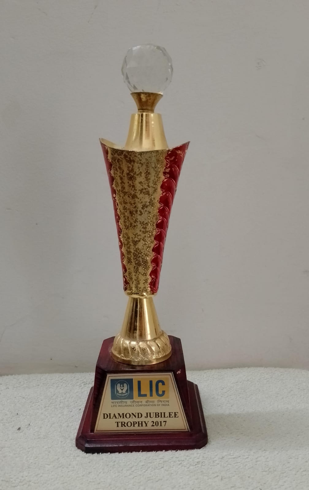 DIAMOND JUBILEE TROPHY BY LIC